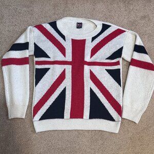 Womens Union Jack Sweater P&M - XS